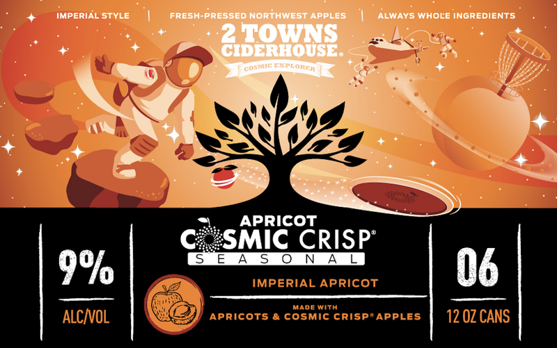 2 Towns Cosmic Crisp Seasonal Cider 6pk 12oz Can 9% ABV