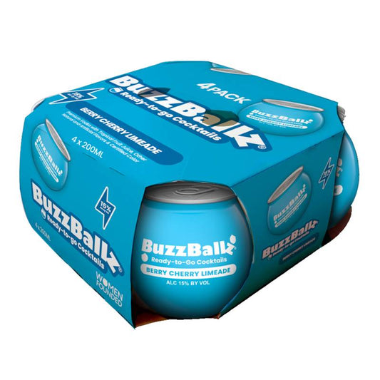 BuzzBallz Berry Cherry Limeade 4pk 200ml