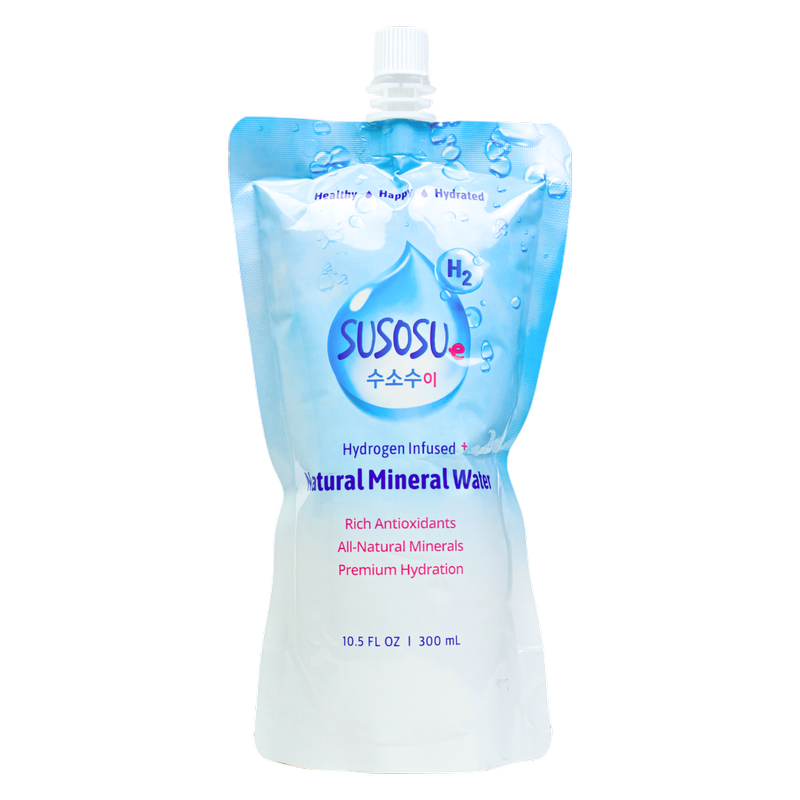 Susosu Water Hydrogen Mineral Water 10.5 oz Pouch