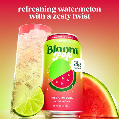 Bloom Pop Watermelon Lime 12oz Can