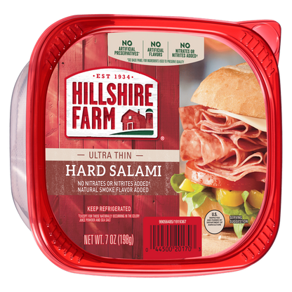 Hillshire Farm Ultra Thin Sliced Uncured Hard Salami - 7oz