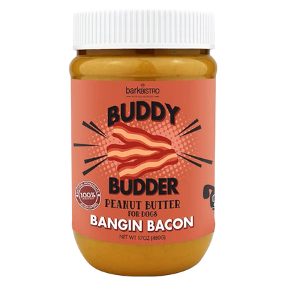 Buddy Budder Bangin Bacon Dog Peanut Butter 17oz