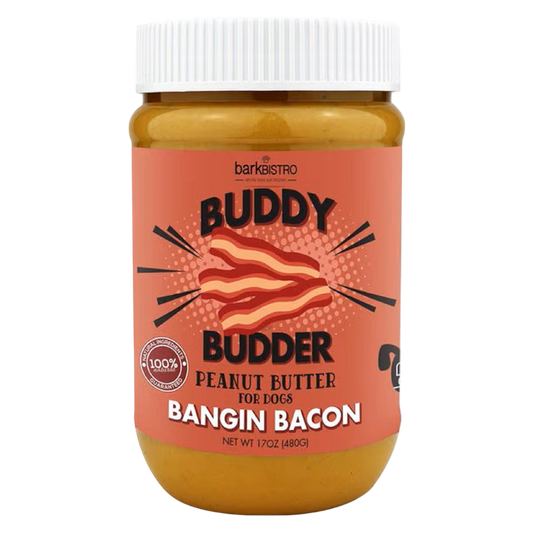 Buddy Budder Bangin Bacon Dog Peanut Butter 17oz