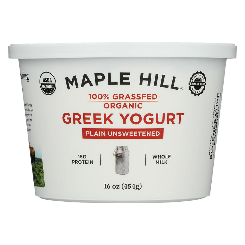 Maple Hill Creamery Organic Grass-Fed Plain Greek Yogurt - 16oz
