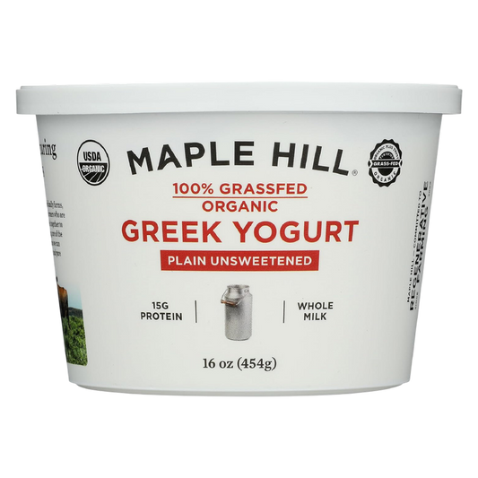 Maple Hill Creamery Organic Grass-Fed Plain Greek Yogurt - 16oz