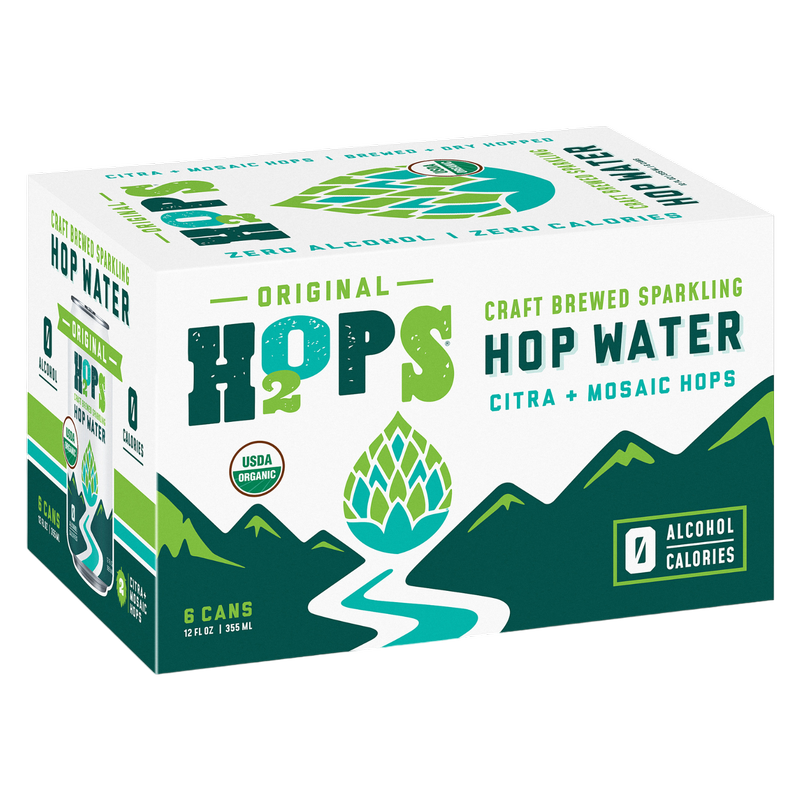 H2OPS Original Hop Water 6pk 12oz Can