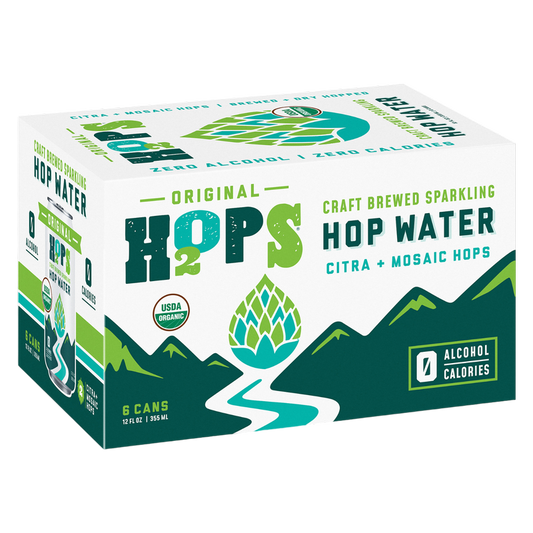 H2OPS Original Hop Water 6pk 12oz Can