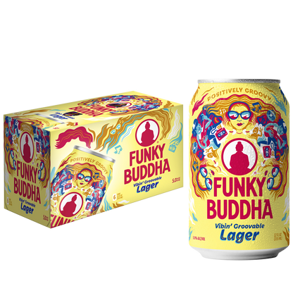 Funky Buddha Vibin' Groovable Lager 6pk 12oz Can 5.0% ABV