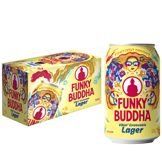 Funky Buddha Vibin' Groovable Lager 6pk 12oz Can 5.0% ABV