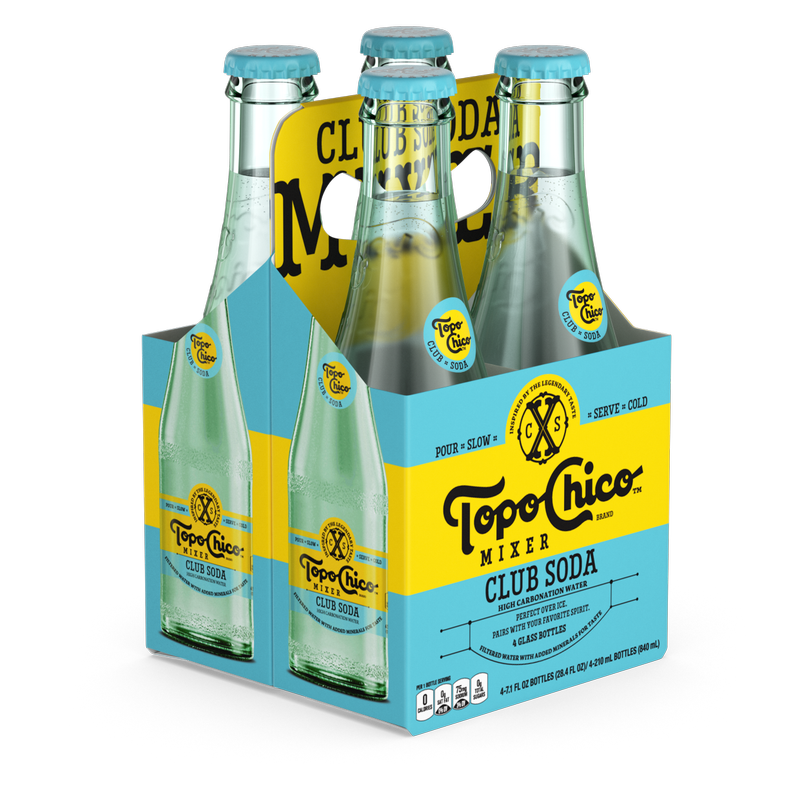 Topo Chico Mixer Club Soda 4pk 7.1oz Glass Bottle