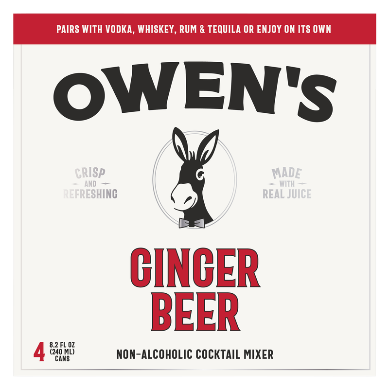 Owen's Ginger Beer & Lime 4pk 250ml Btl