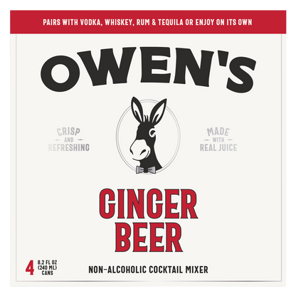 Owen's Ginger Beer & Lime 4pk 250ml Btl