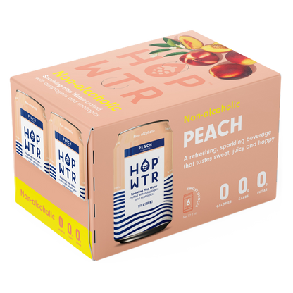 HOP WTR Peach 12pk 12oz Can