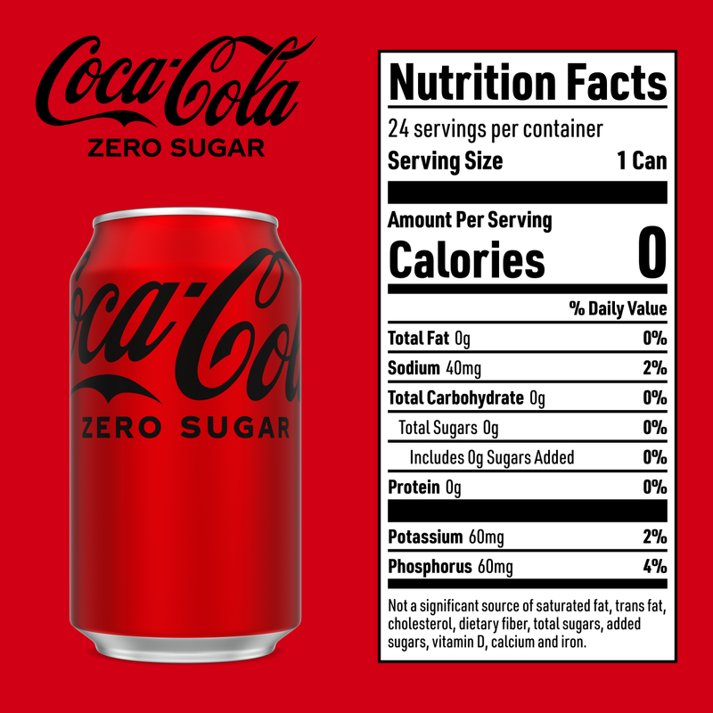 Coca-Cola Zero Sugar 24pk 12oz Can