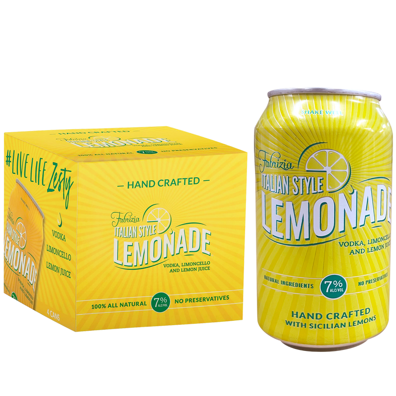 Fabrizia Italian Style Lemonade 4PK 355ML (14 Proof)