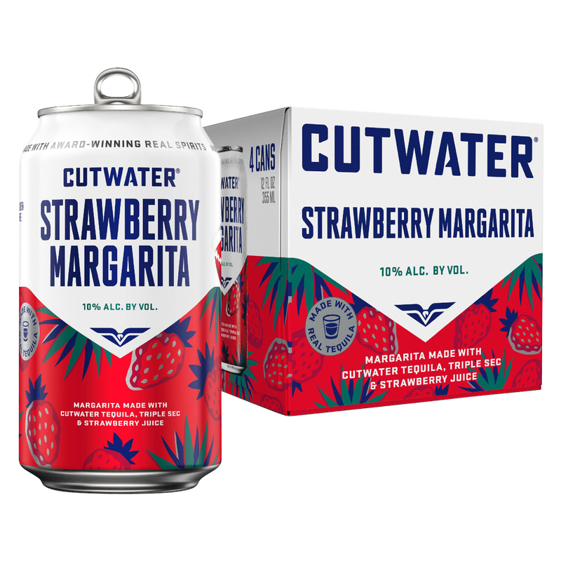 Cutwater Tequila Strawberry Margarita 4pk 12oz 10% ABV