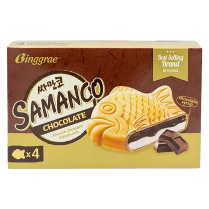 Samanco Chocolate Ice Cream Sandwiches, 4 ct