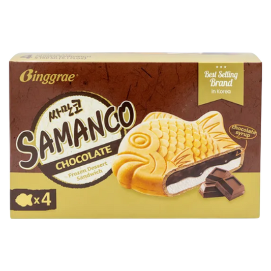 Samanco Chocolate Ice Cream Sandwiches, 4 ct