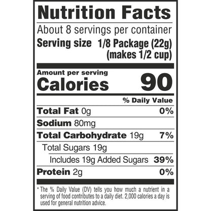 Jell-O Berry  Blue Artificially Flavored Gelatin Dessert Mix, Family Size, 6 oz Box