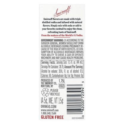 Smirnoff Citrus Vodka 1.75L