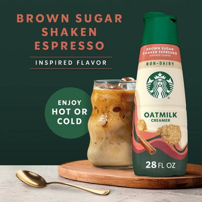 Starbucks Brown Sugar Shaken Espresso Inspired Oatmilk Creamer 28oz Btl