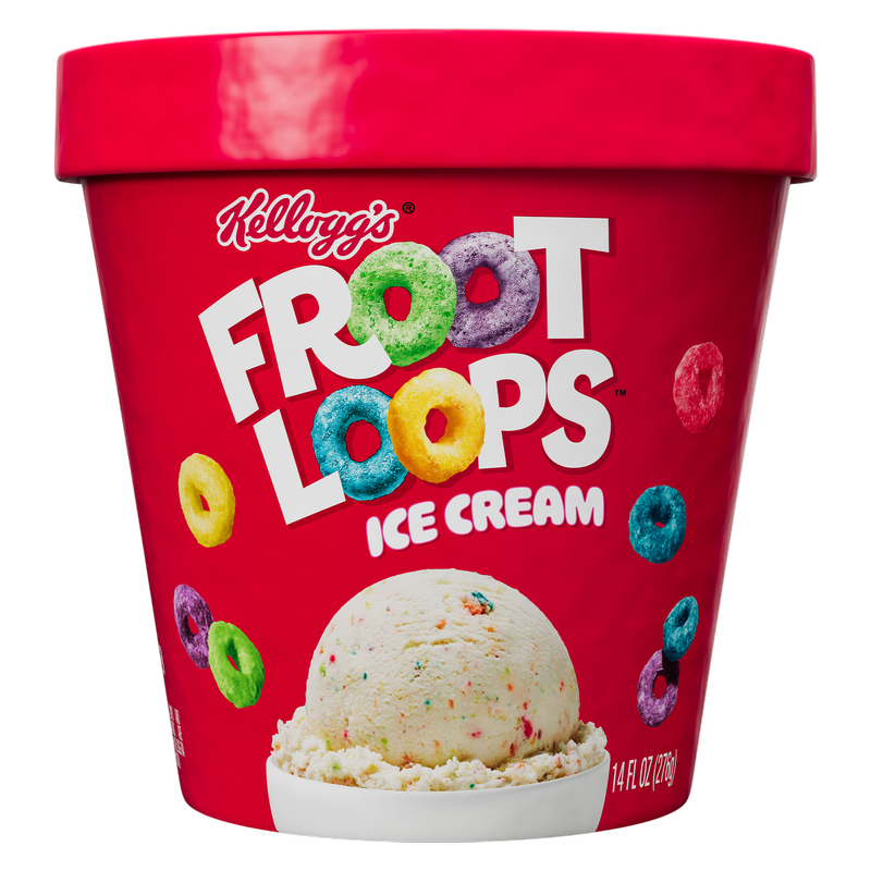 Kellogg's Froot Loops Ice Cream, 14oz