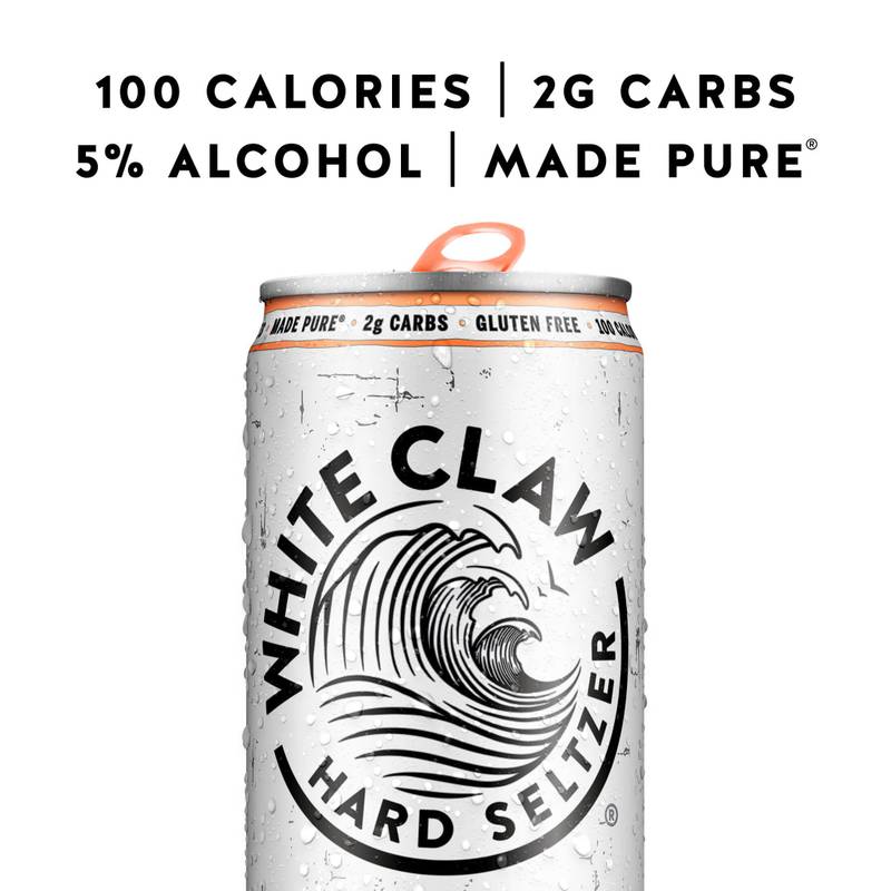 White Claw Seltzer Peach 6pk 12oz Can 5.0% ABV