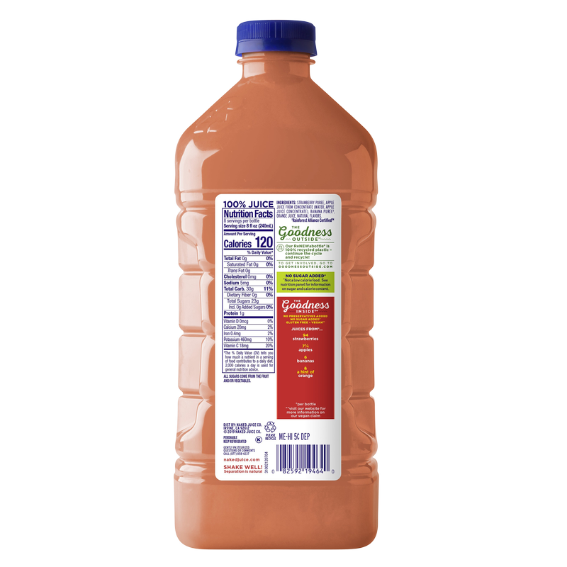 Naked Juice Strawberry Banana 64oz Btl
