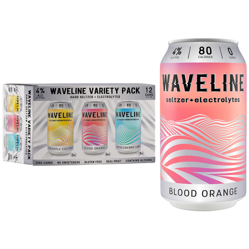 Waveline Seltzer Original Variety 12pk 12oz Can 4.0% ABV