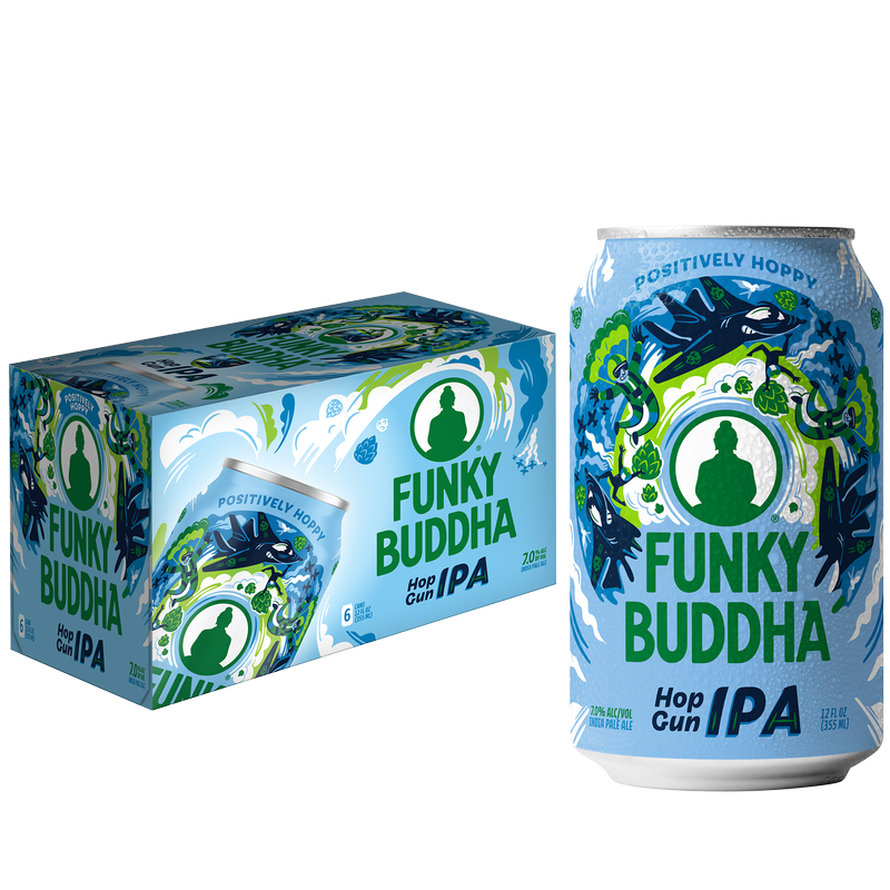 Funky Buddha Hop Gun IPA 6pk 12oz Can 7.0% ABV