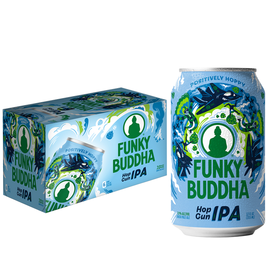 Funky Buddha Hop Gun IPA 6pk 12oz Can 7.0% ABV