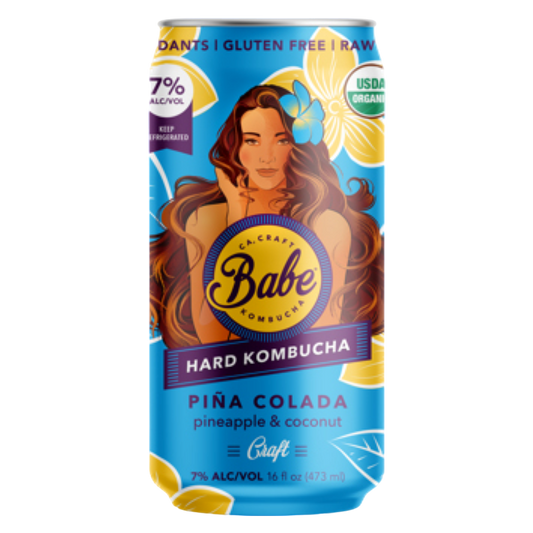 Babe Hard Kombucha Pina Colada (16 OZ CAN)