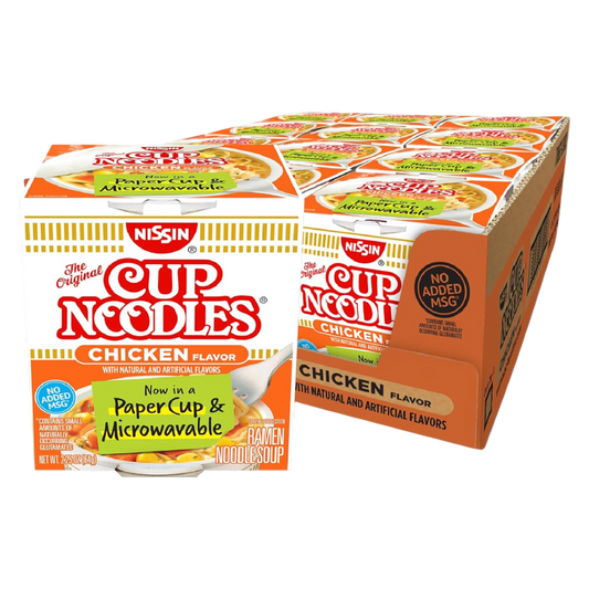 Nissin Cup Noodles Chicken Flavor Ramen Noodle Soup 2.25oz 12 CT