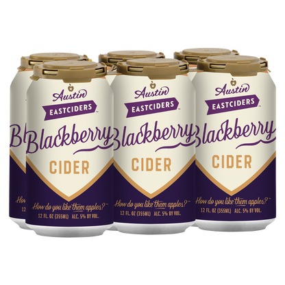 Austin Eastciders Blackberry 6pk 12oz Can 5.0% ABV
