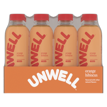 Unwell Orange Hibiscus Hydration Drink 12pk 16.9oz Btl- XL