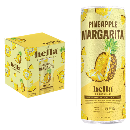 Hella Pineapple Margarita 4pk 12oz Can 5.9% ABV