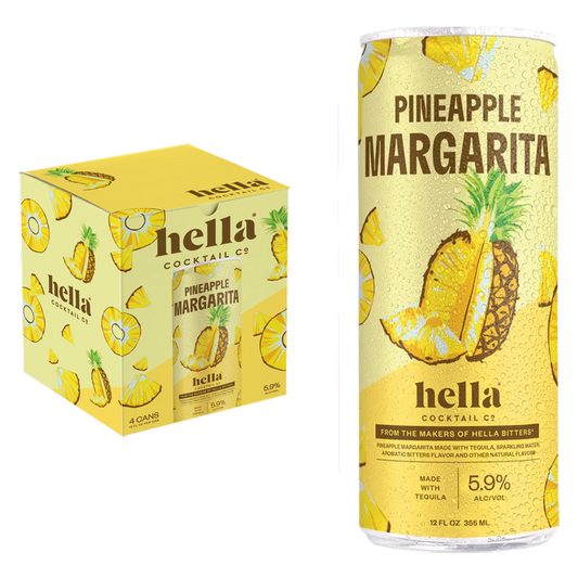 Hella Pineapple Margarita 4pk 12oz Can 5.9% ABV