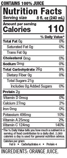 Natalie's Orchid Island Orange Juice 12oz Btl