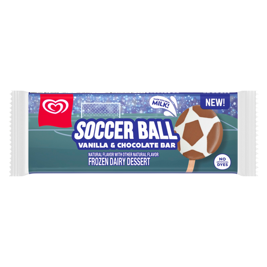 Popsicle Soccer Ball Ice Cream Bar 1ct