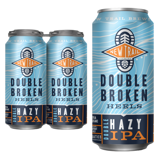 New Trail Double Broken Heels Hazy Double IPA 4pk 16oz Can 9.2% ABV