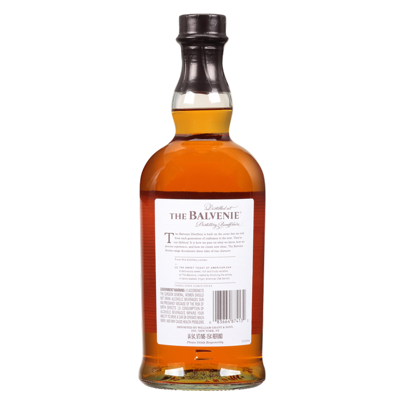The Balvenie Toasted Oak Stories Series 12 Yr 750ml