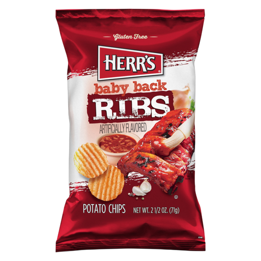 Herr's Baby Back Rib Chip, 2.5oz