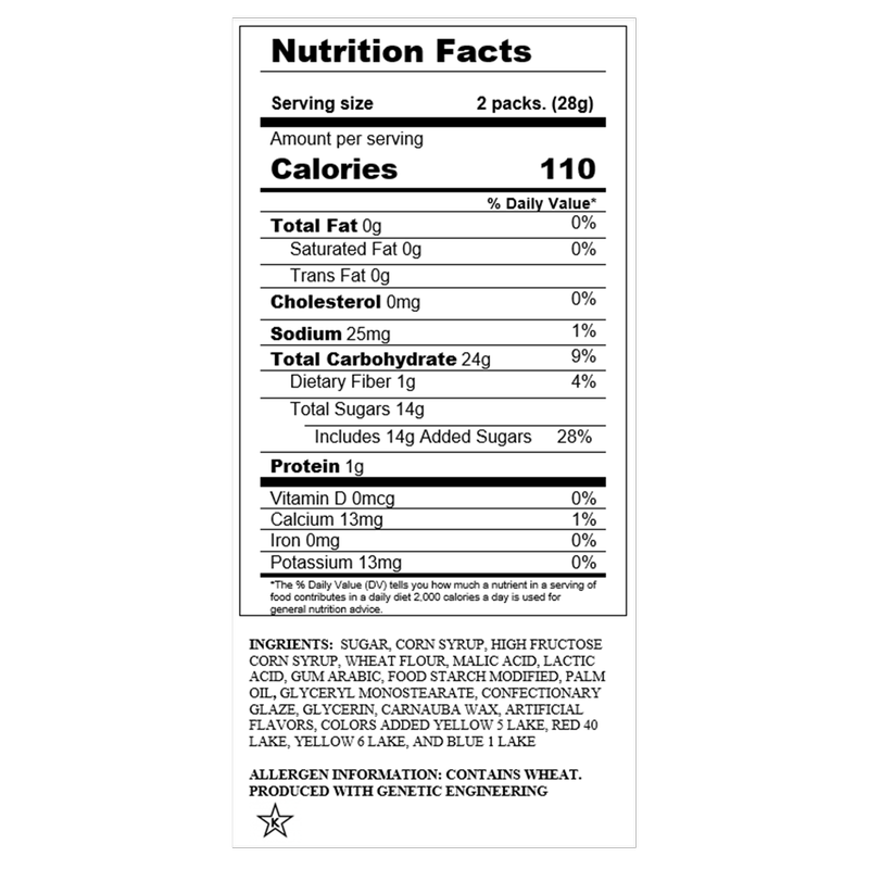 Sour Punch Mummy Mix Bag 46oz