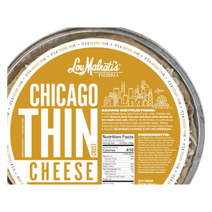 Lou Malnati's Thin Crust Cheese Pizza, 20.5 oz
