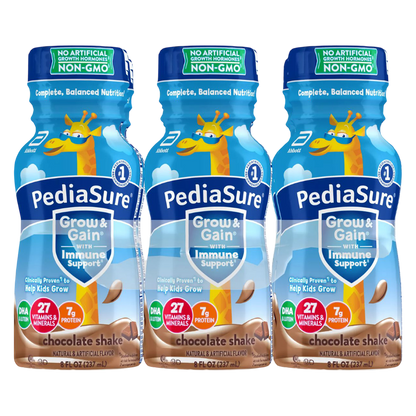 Pediasure Grow & Gain Chocolate Flavor Shake 6pk 8oz Ctn