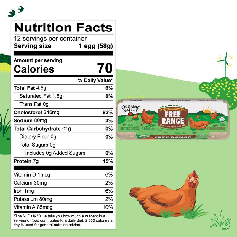 Organic Valley XL Brown Eggs - 12ct