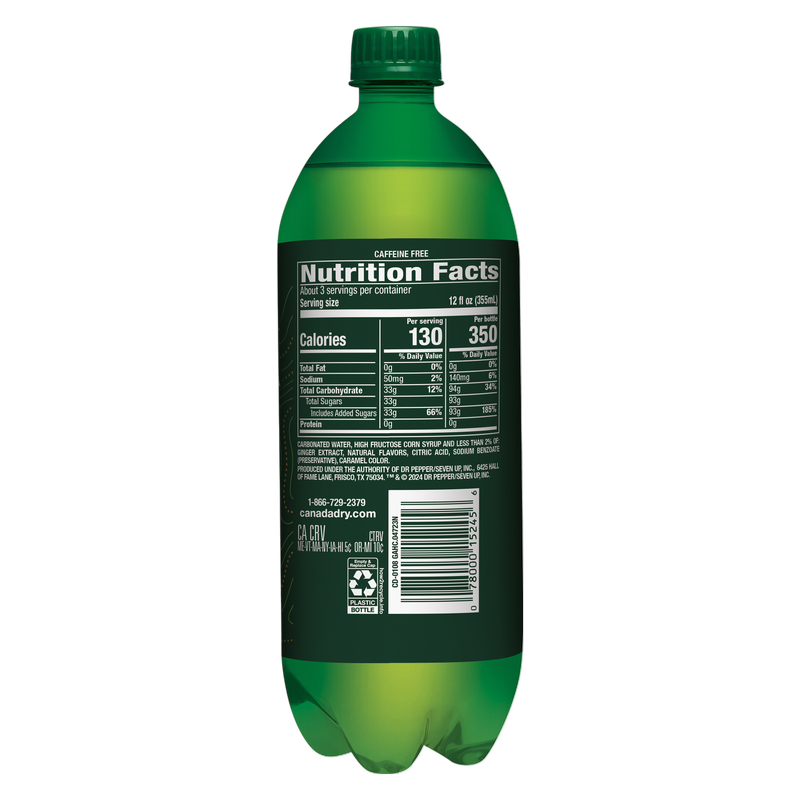 Canada Dry Ginger Ale 1 Liter