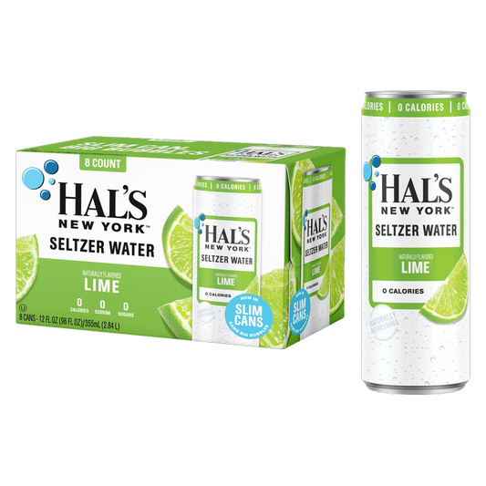 Hal's New York Lime Seltzer 8pk 12oz Can