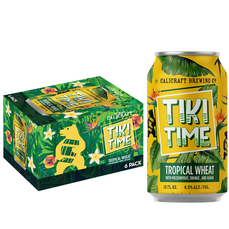 Calicraft Brewing Tiki Time Tropical Wheat 6pk 12oz Can