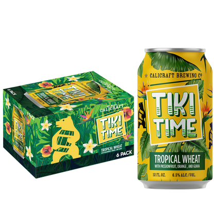 Calicraft Brewing Tiki Time Tropical Wheat 6pk 12oz Can